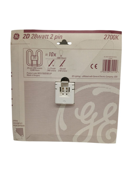 General lighting 34515 2d 28w//2pin//827 20way